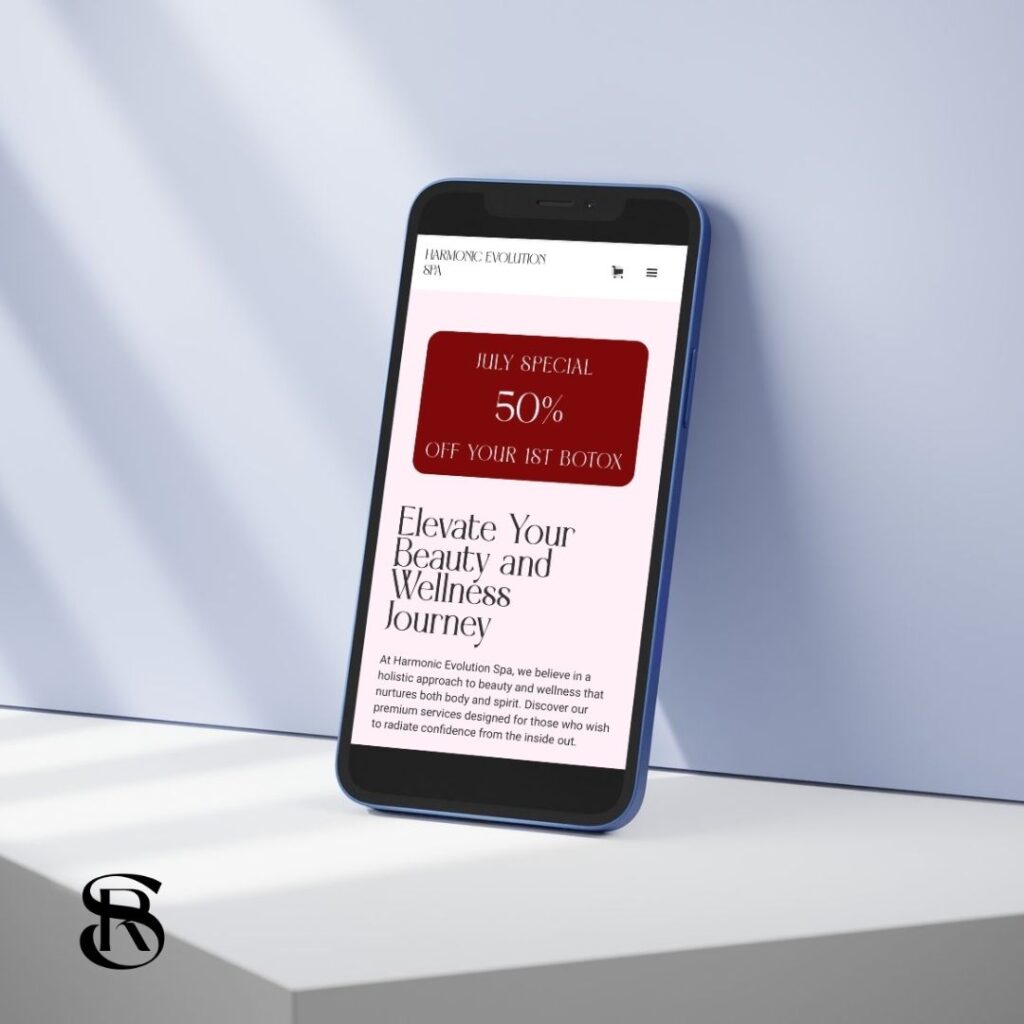 Project of the Month: Harmonic Evolution Spa (Webflow) - SR Design